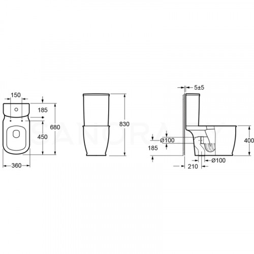 Напольный унитаз Lavinia Boho Bell Pro 3301001N-6