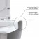 Унитаз Bocchi V-Tondo Rimless 1417-001-0129 + A0336-001 белый