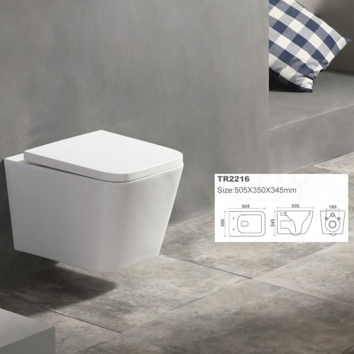 Унитаз Uptrend Gravis Rimless с сиденьем микролифт-7