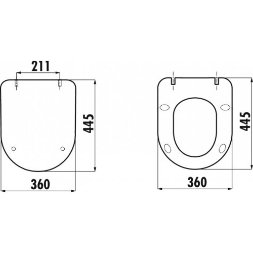 Унитаз Creavit Free FE322-11CB00E-0000 с крышкой KC0903.02.0000E-3