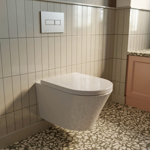 Подвесной унитаз Lavinia Boho Biore Compacto Rimless 330402CR-9