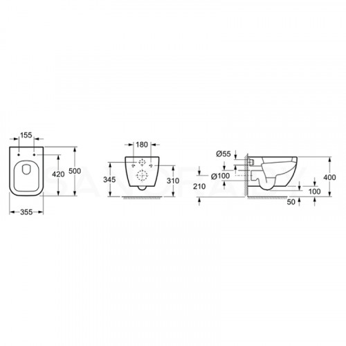 Подвесной унитаз Lavinia Boho One 33020020-5