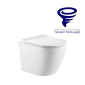Унитаз подвесной PRATO Бьянко (торнадо) купить в Минске