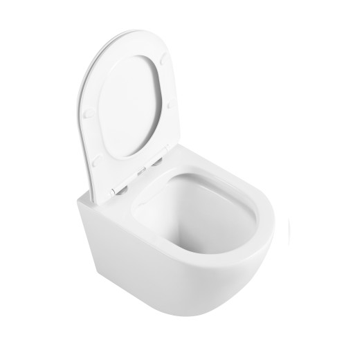 Унитаз подвесной PRATO Бьянко (римлесс)-5