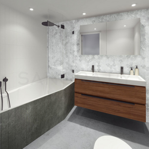 Акриловая ванна Riho Rethink Space 180x110 (правая)-1