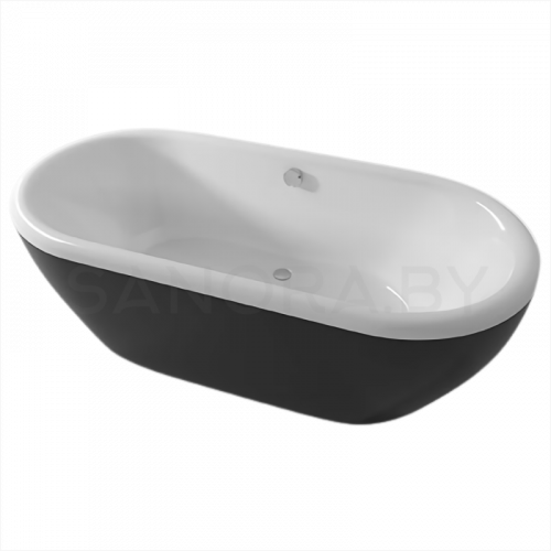 Акриловая ванна Riho Dua Black 180x86
