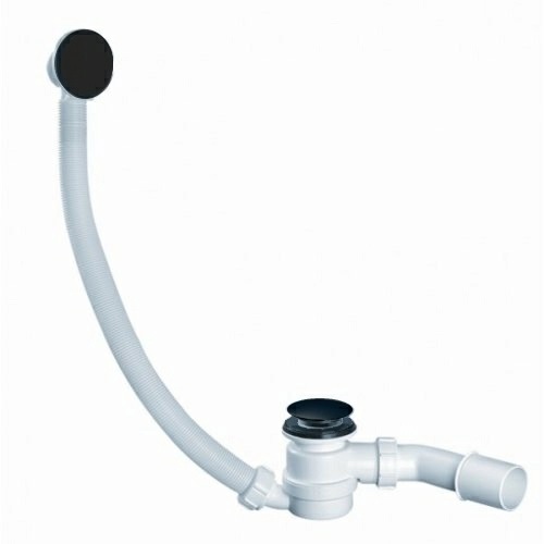 McAlpine сифон для ванны с верхней прочисткой, Click-clack, HC2600CLMB, черный