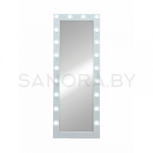 Зеркало Гримерное Континент Напольное Белое (20 ламп)-3