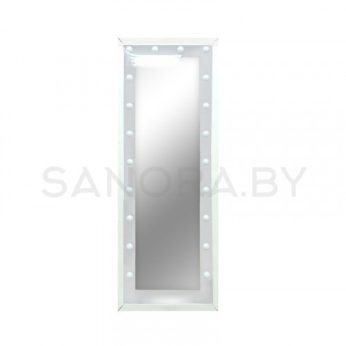 Зеркало Гримерное Континент Напольное Белое (20 ламп)-5