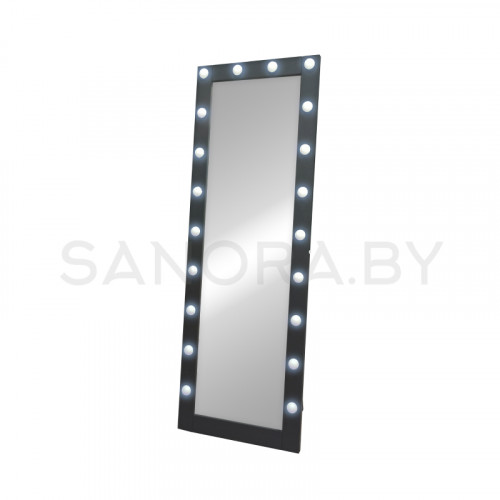 Зеркало Гримерное Континент Напольное Черное (20 ламп)-2