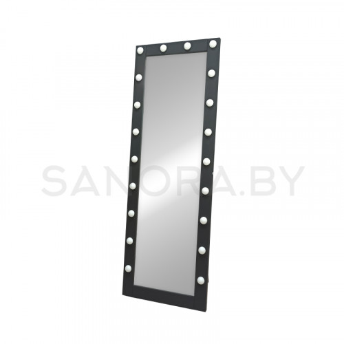 Зеркало Гримерное Континент Напольное Черное (20 ламп)-3