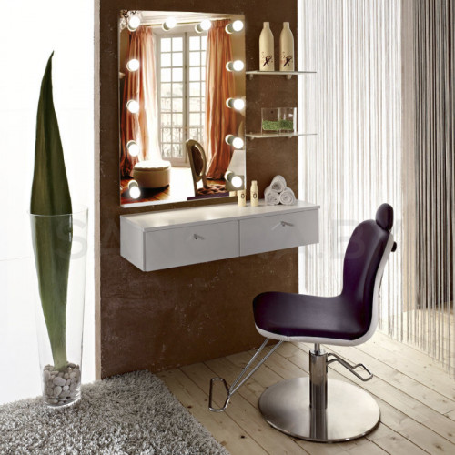 Зеркало Гримерное Континент "Бриджит" 600х800 12 ламп