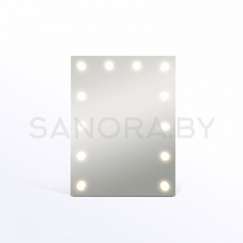 Зеркало Гримерное Континент "Бриджит" 600х800 12 ламп-4