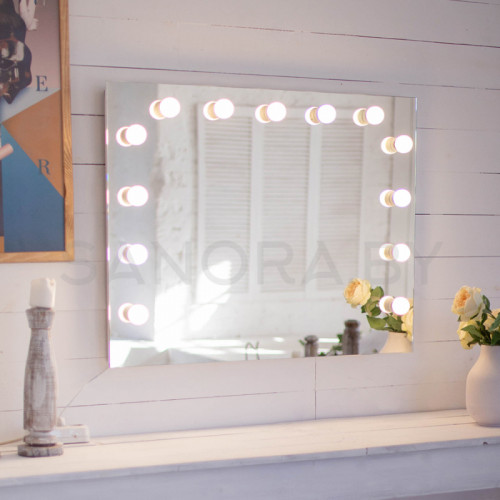 Зеркало гримерное Континент "Антураж" 900х700 (13 ламп)