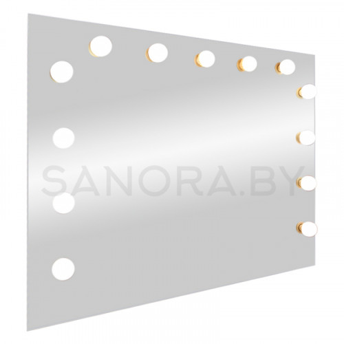 Зеркало гримерное Континент "Антураж" 900х700 (13 ламп)-3