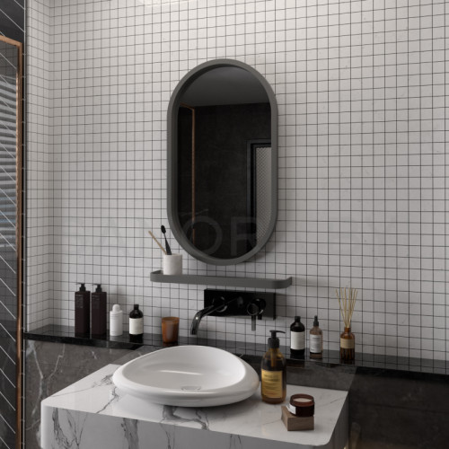 Зеркало Континент Prime Black LED с подсветкой-2