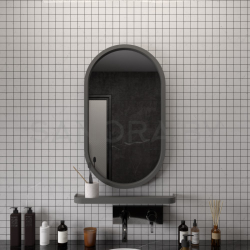 Зеркало Континент Prime Black LED с подсветкой-1