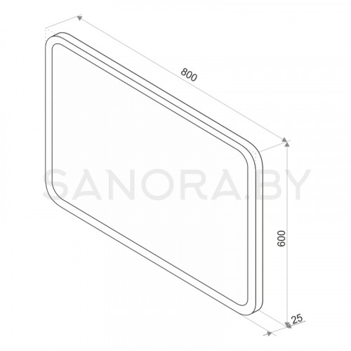 Зеркало Континент Demure LED-5