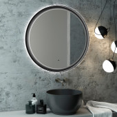 Зеркало Континент Planet Black LED купить в Минске