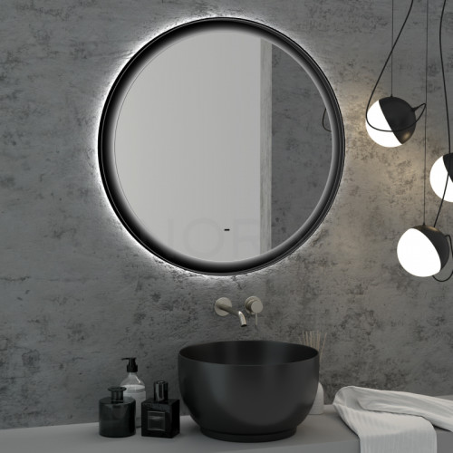 Зеркало Континент Planet Black LED-1