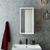 Зеркало-шкаф Континент Mirror Box LED 350x650