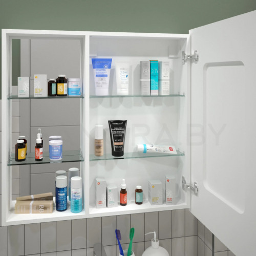 Зеркало-шкаф Континент Aperio LED 800x800-1