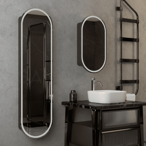 Зеркало-шкаф Континент Elmage LED 450x800-4