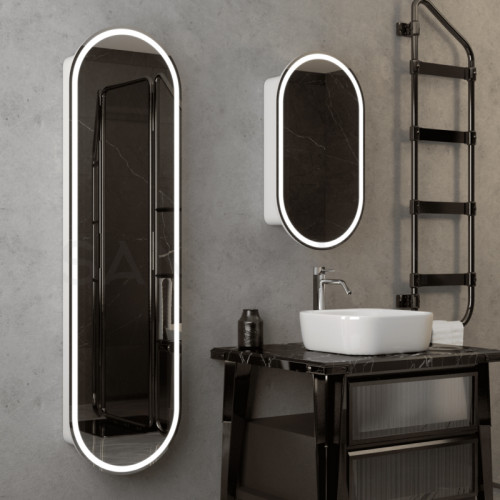 Зеркало-шкаф Континент Elmage LED 450x800-5