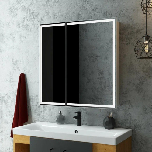 Зеркало-шкаф Континент Allure LED 800x800
