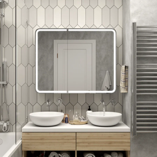 Зеркало-шкаф Континент Elliott LED 1000x800