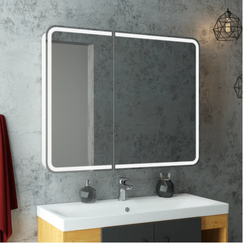 Зеркало-шкаф Континент Elliott LED 1000x800-1