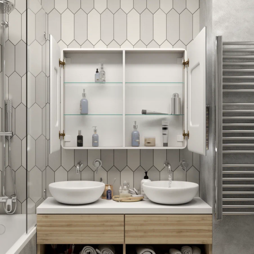 Зеркало-шкаф Континент Elliott LED 1000x800-2