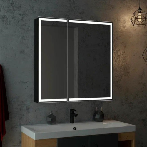 Зеркало-шкаф Континент Mirror Box LED 800x800