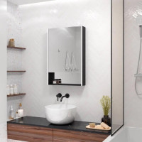 Зеркало-шкаф Континент Filit Black LED 600x800