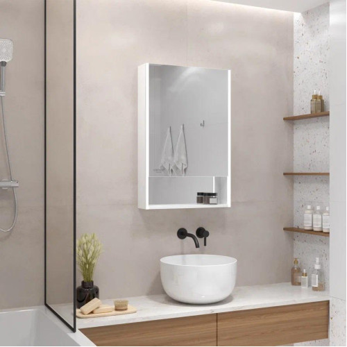 Зеркало-шкаф Континент Filit White LED 600x800-2