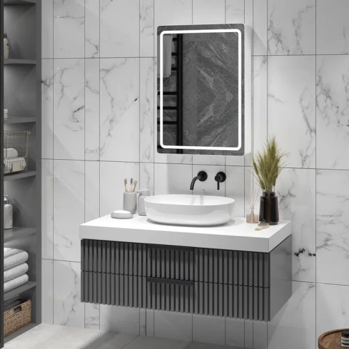 Зеркало-шкаф Континент Race LED 500x700